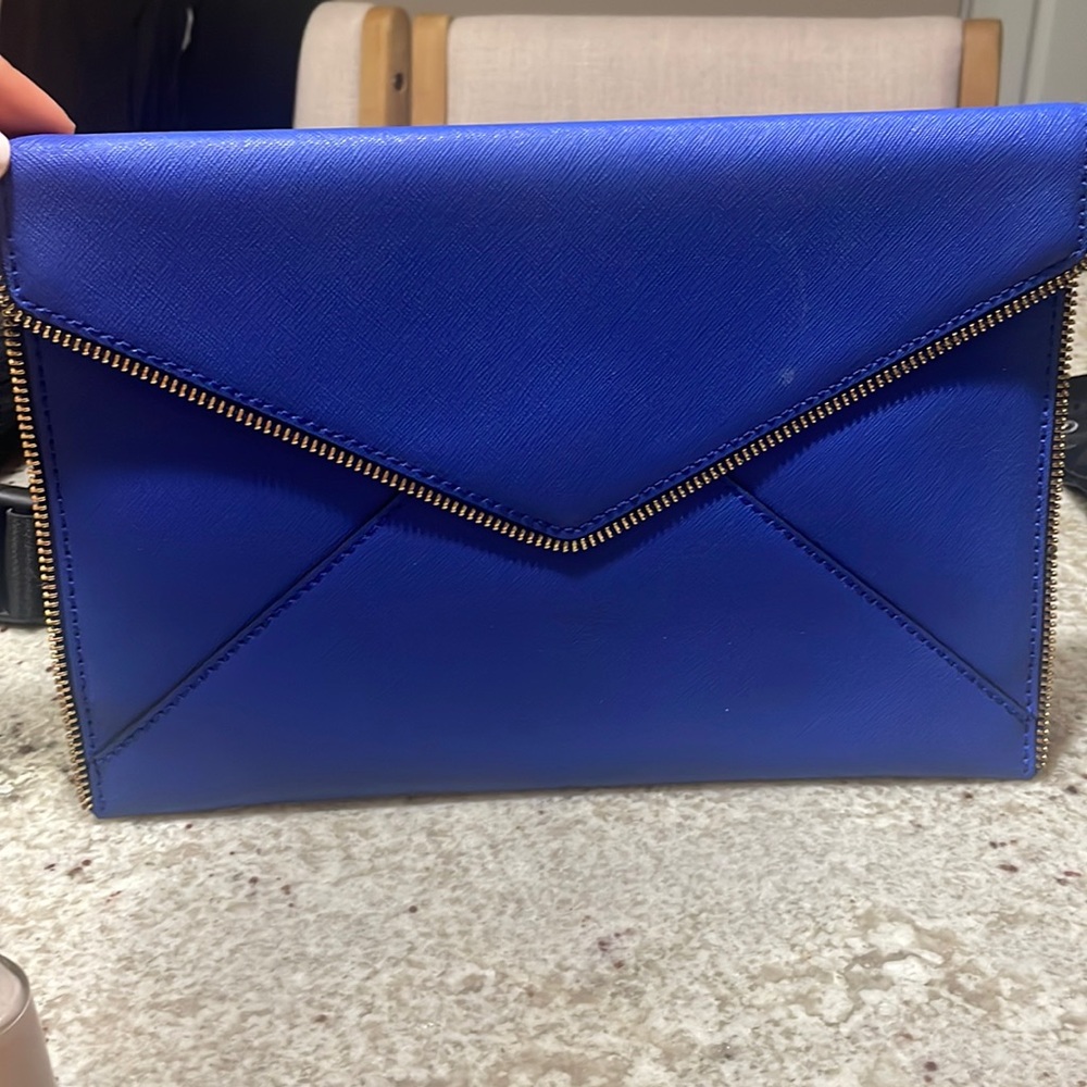Rebecca Minkoff Electric Blue Envelope Clutch
